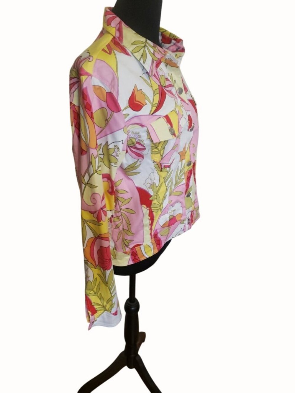 Tori Richard Honolulu Dress Jacket Set Womens 10 Dress 12 Jacket Tropical Cotton - Picture 12 of 15
